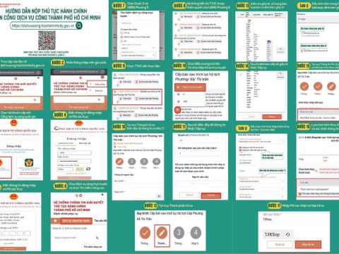 Hướng dẫn nộp thủ tục hành chính trên cổng dịch vụ công thành phố Hồ Chí Minh